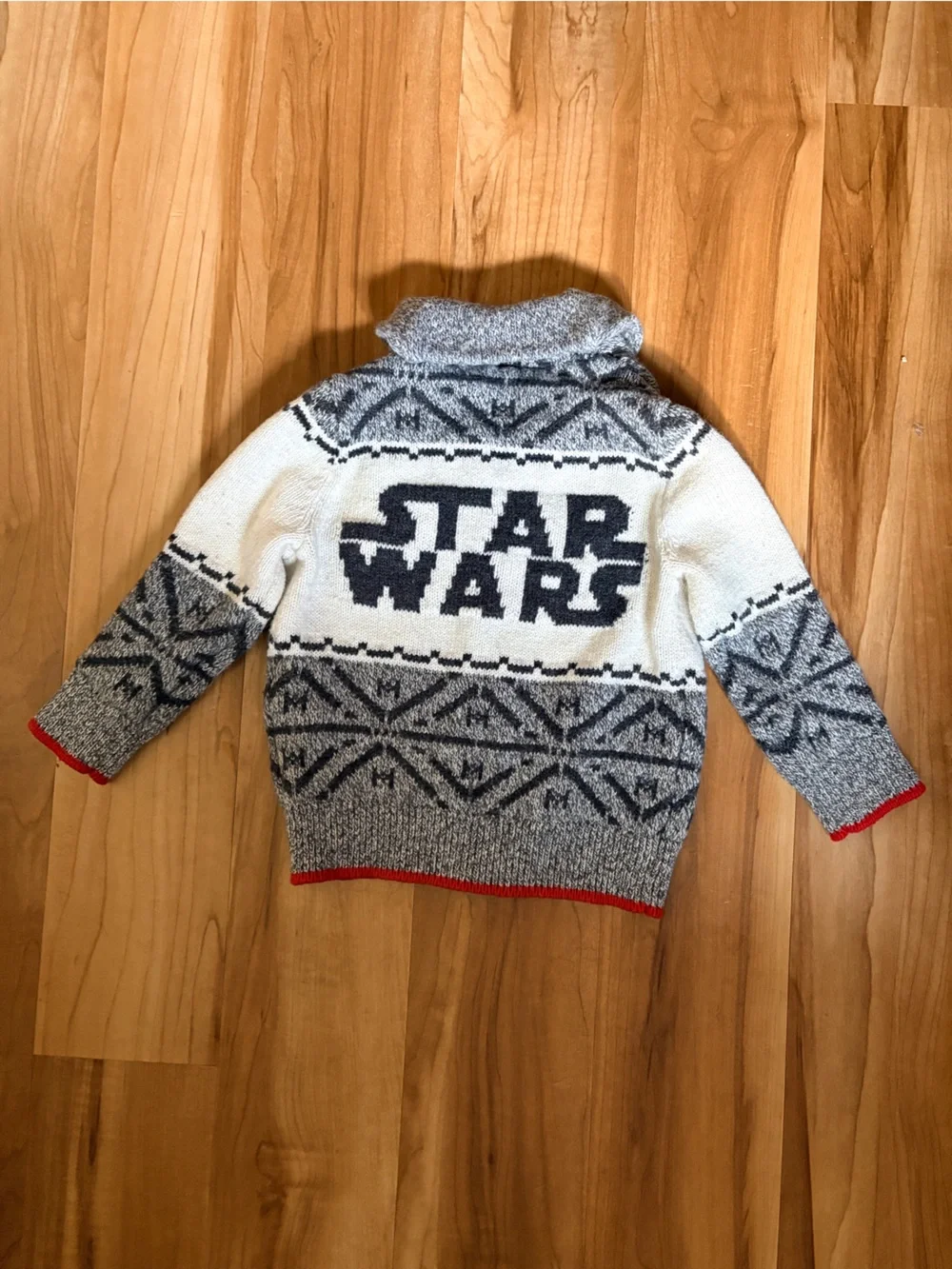 Star Wars Kids Gray & White Stormtrooper Zip Cardigan - GAP size 2